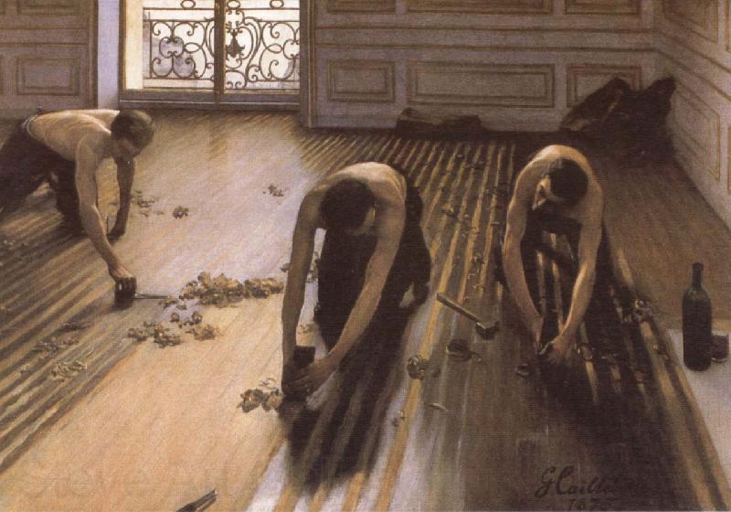 Gustave Caillebotte The Floor Strippers France oil painting art
